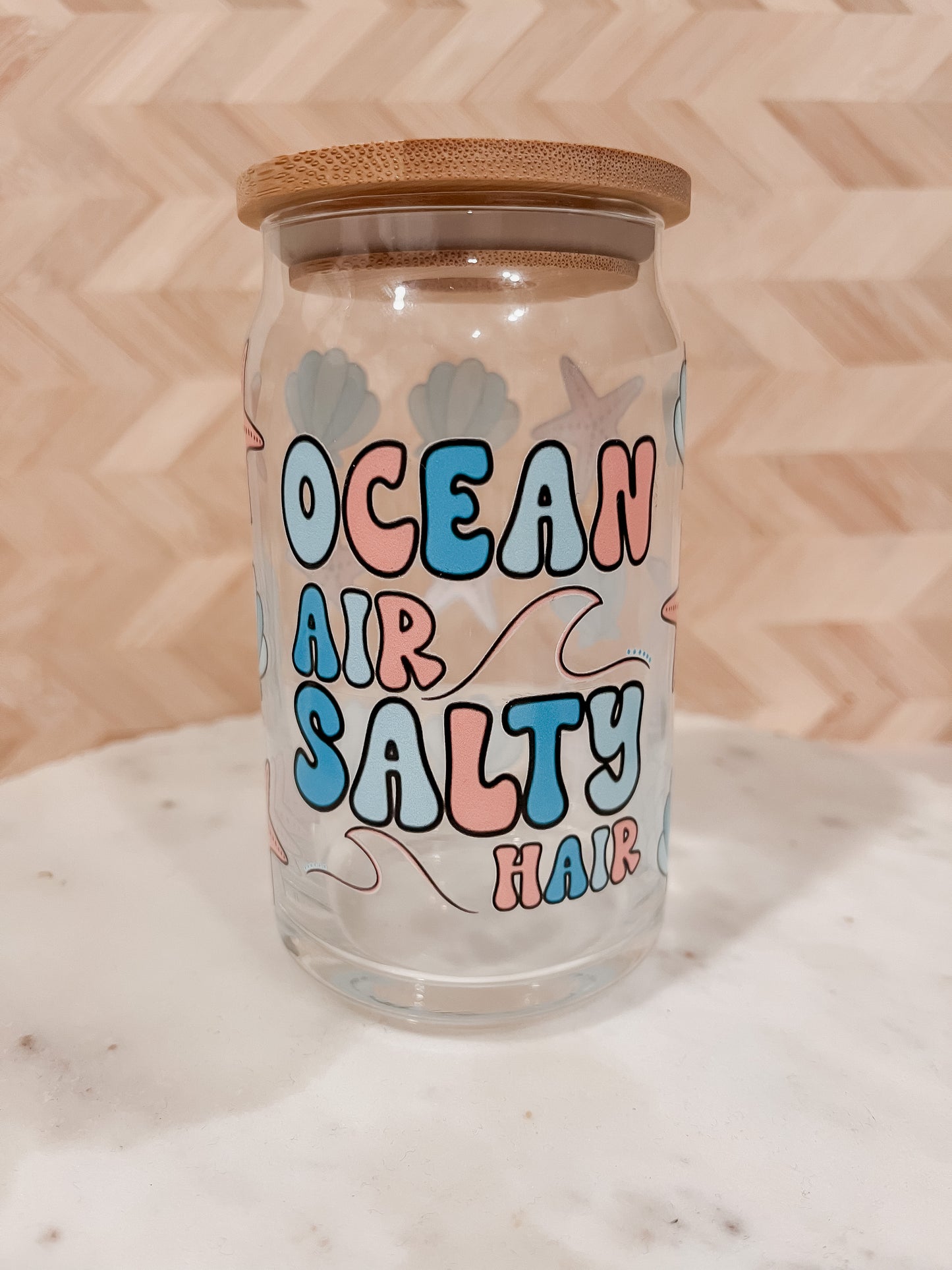 Ocean Air Salty Hair Glass Can 16 oz.