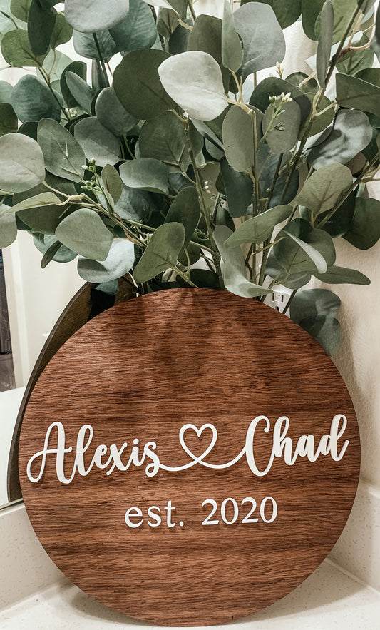 Small Custom Wood Sign