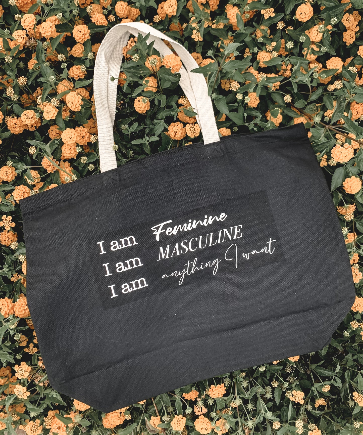 I am Woman tote bag