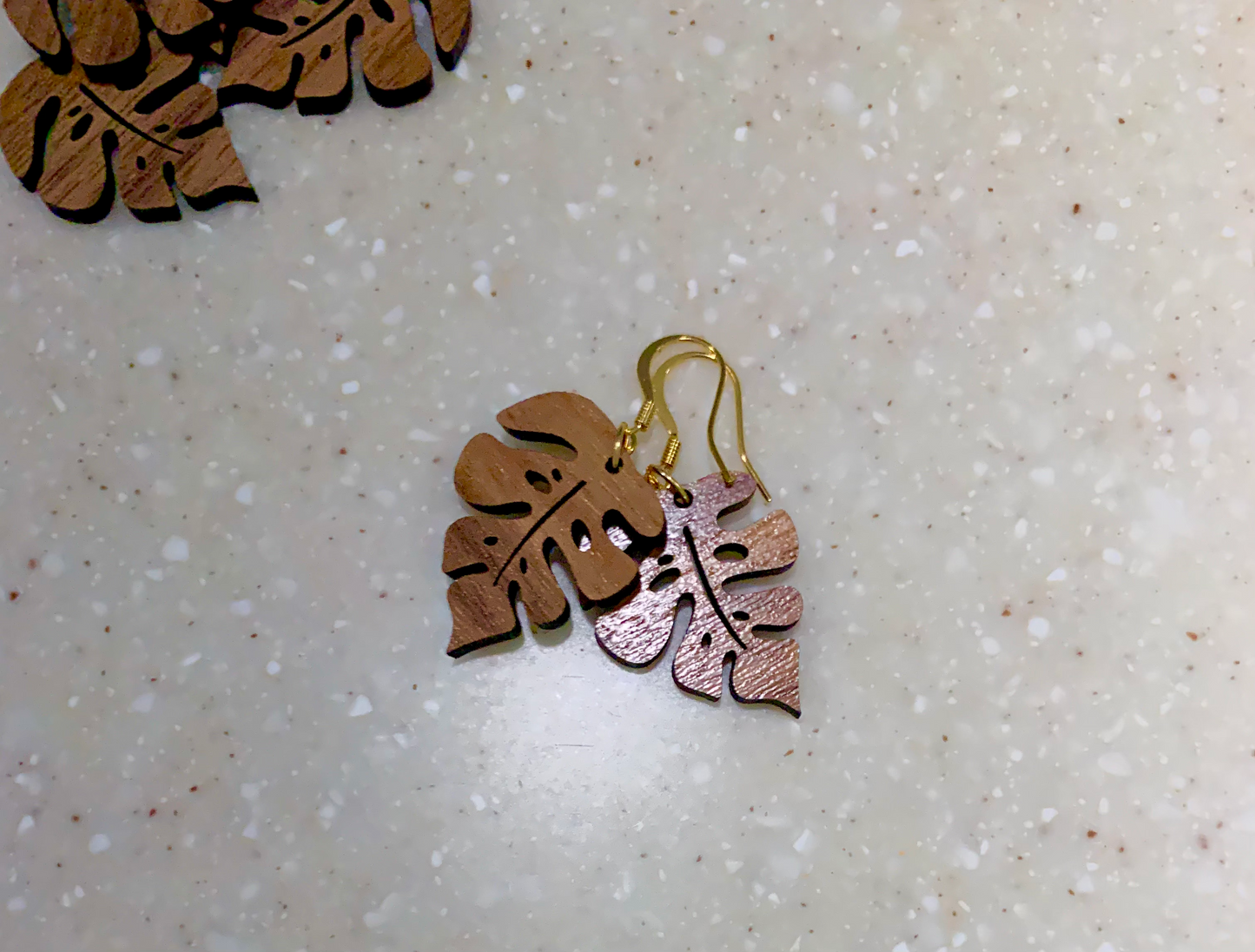 Monstera Earrings