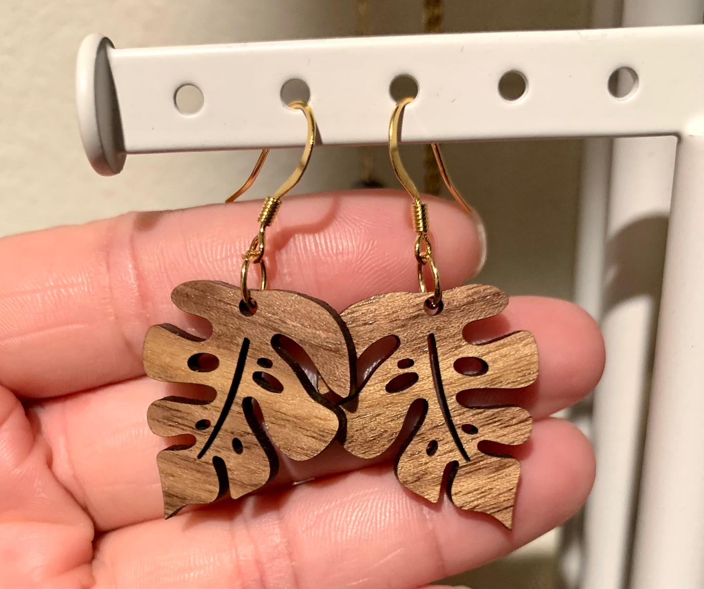 Monstera Earrings