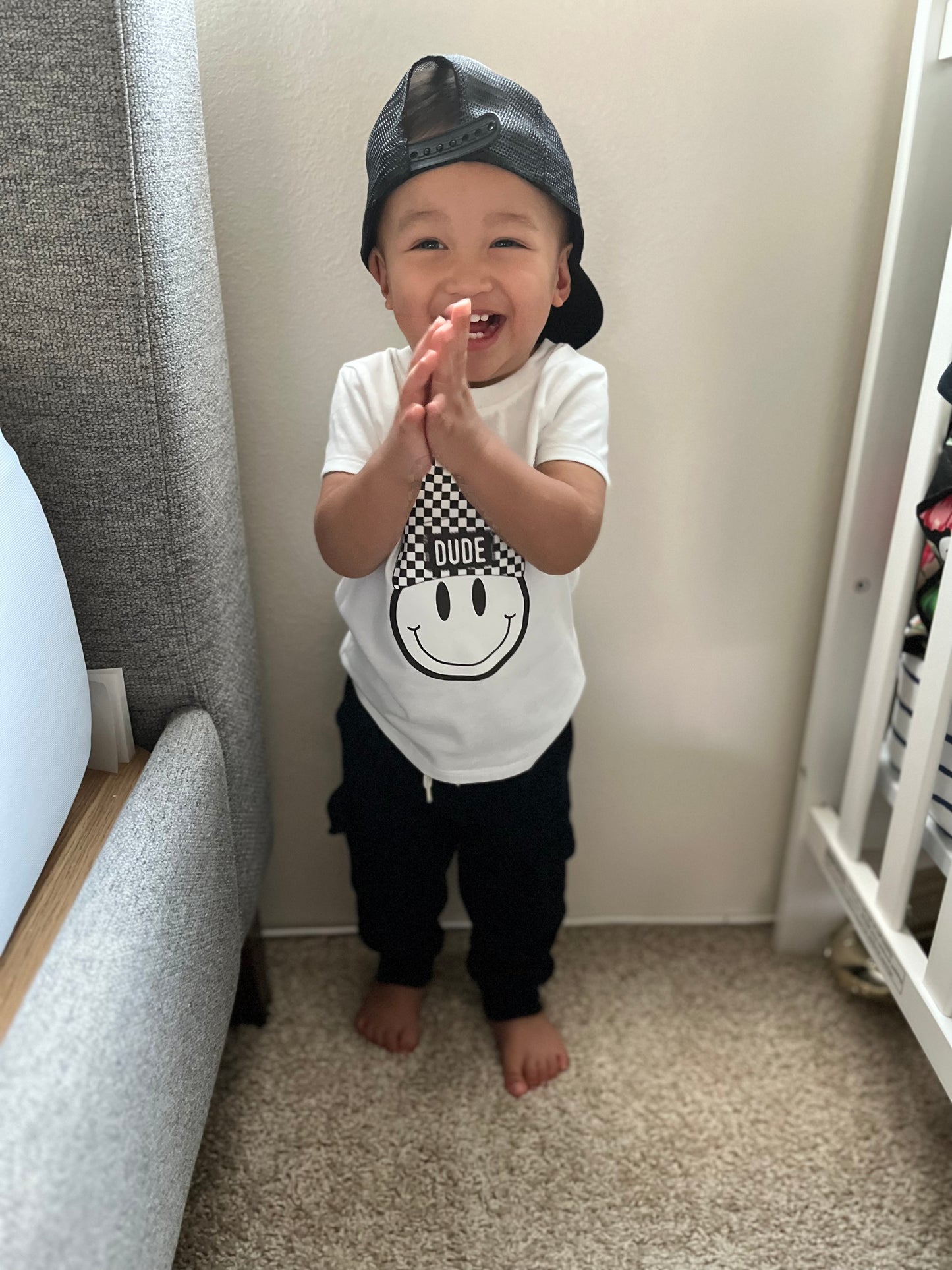 Dude Smiley Tee | Toddler