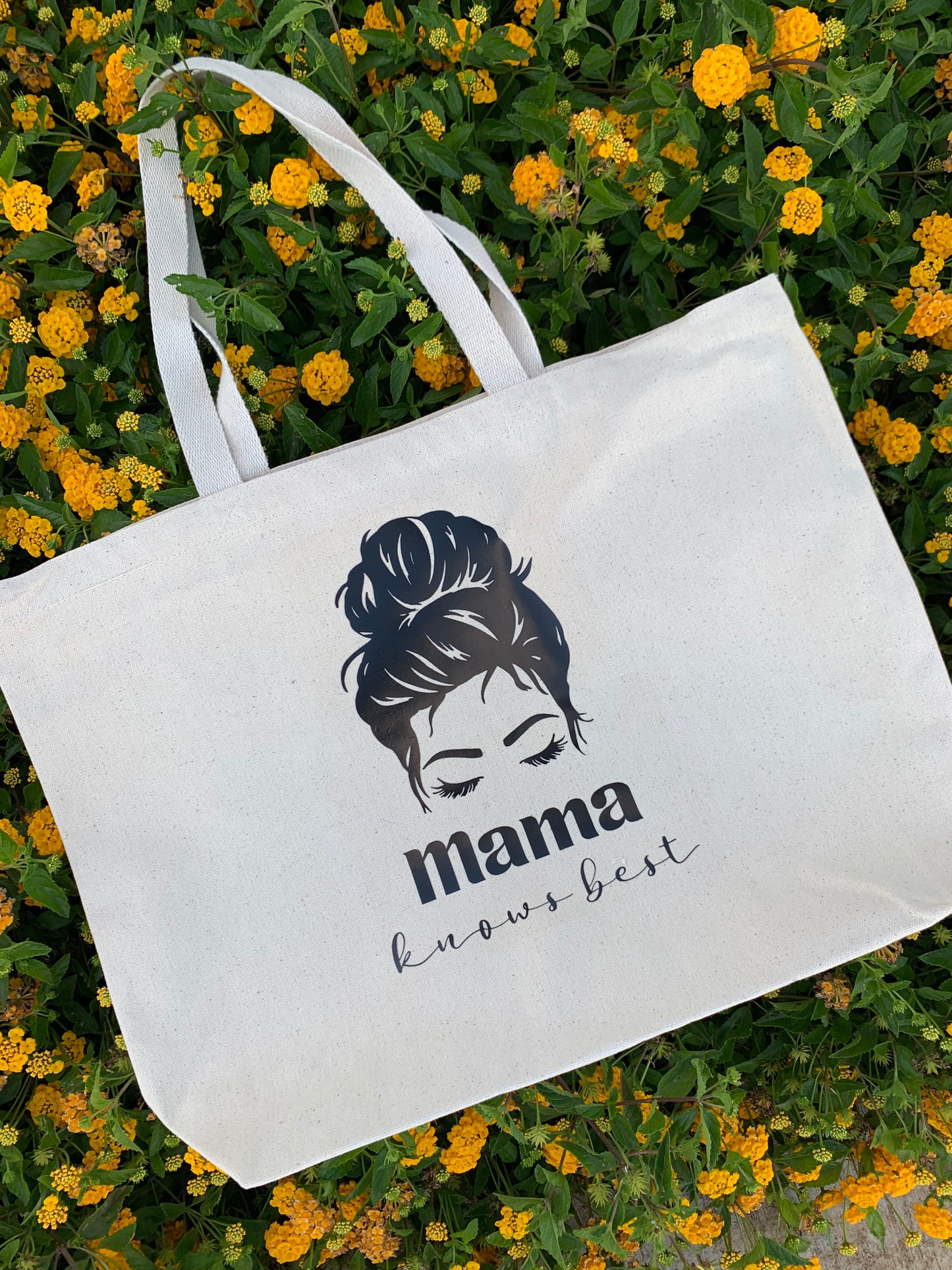 Mama Knows Best tote bag